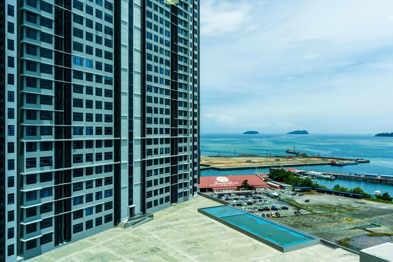 Full Seaview 2R1B Condo For 6Pax In Kota Kinabalu Luaran gambar